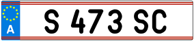 Trailer License Plate